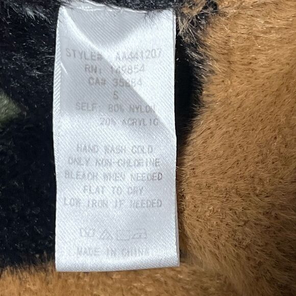 Sadie And Sage soft Fuzzy Open Front oversized Cardigan Neutral Tones Sz S - Picture 3 of 5